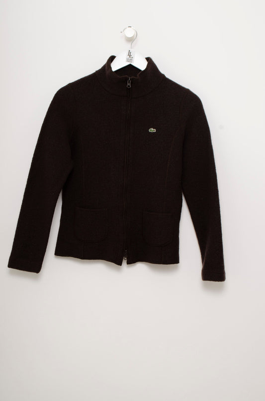 SUETER LACOSTE CHAQUETA MARRON