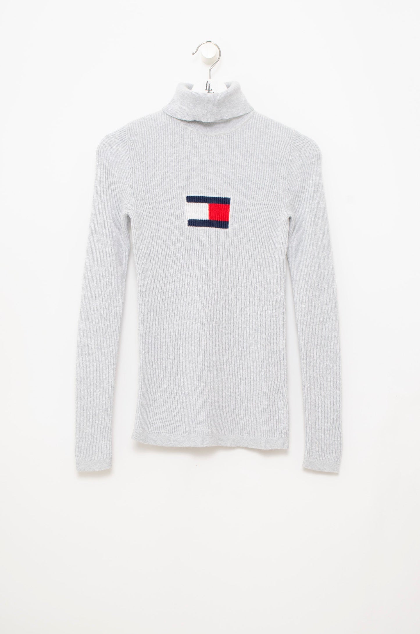 SUETER TOMMY HILFIGER GRIS CUELLO ALTO