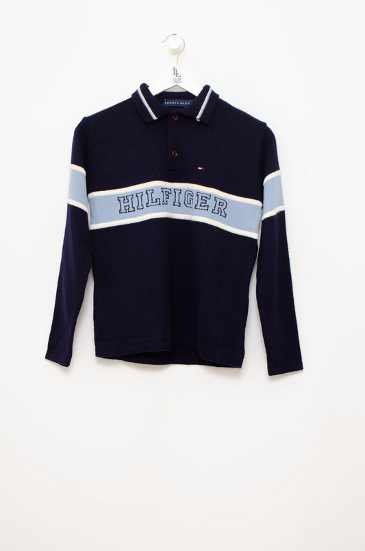 SUETER TOMMY HILFIGER AZUL MARINO Y BLANCO