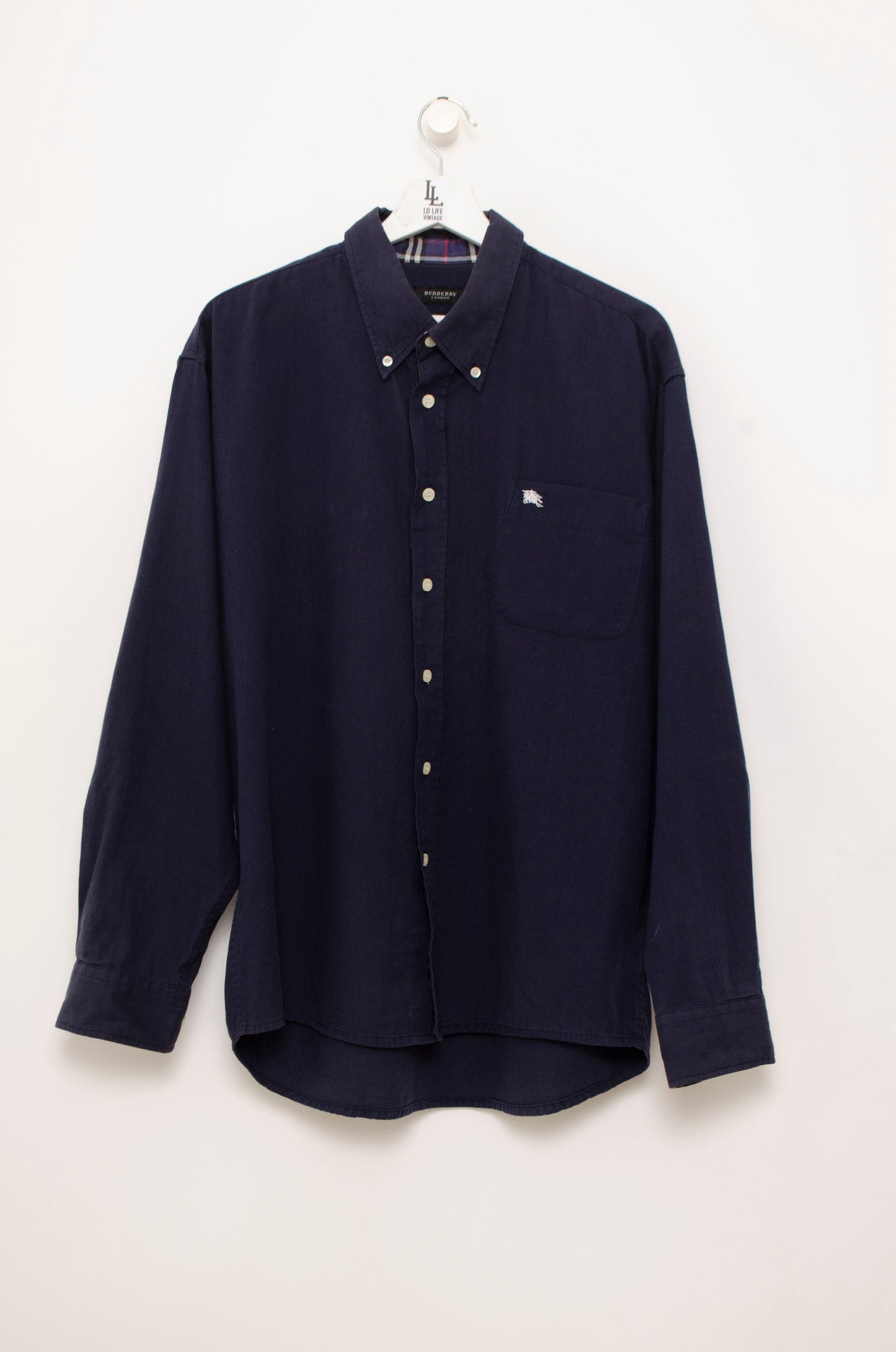 CAMISA BURBERRY AZUL MARINO