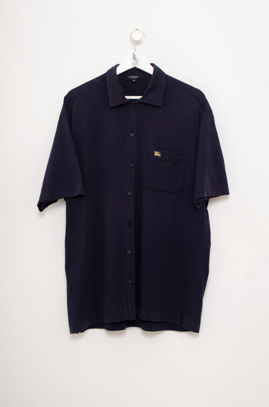 CAMISA BURBERRY AZUL MARINO CORTA