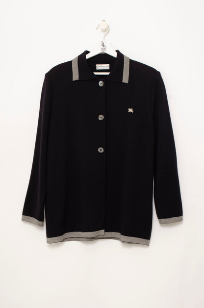 BURBERRY CARDIGAN NAVY BLUE