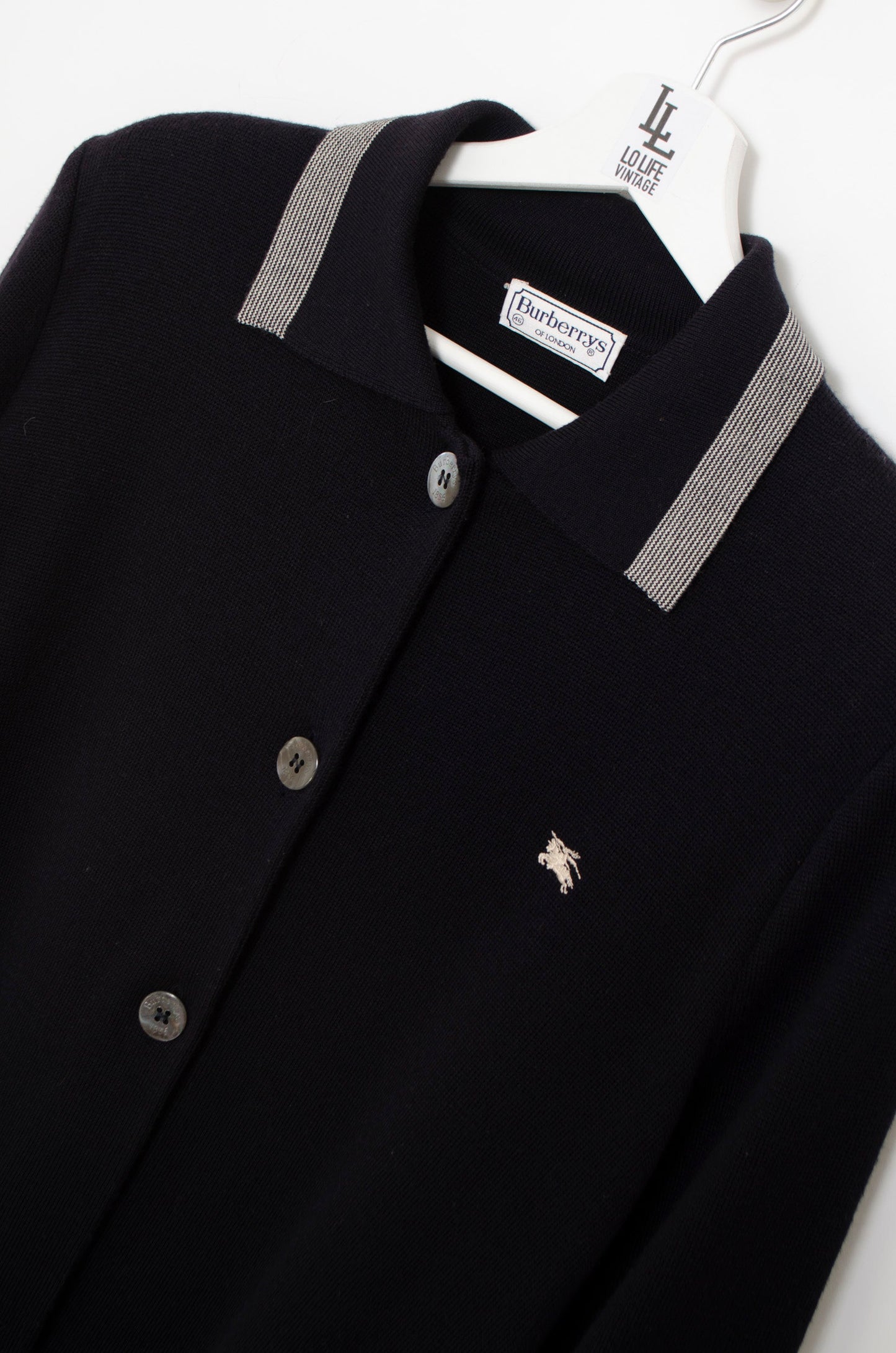 BURBERRY CARDIGAN NAVY BLUE