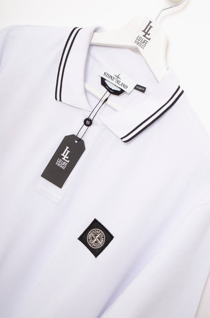 POLO BLANCO STONE ISLAND