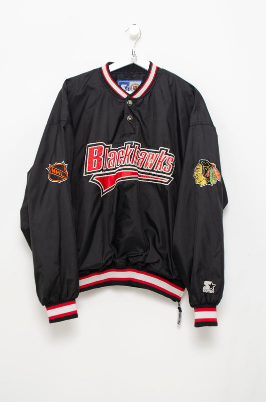 SUDADERA STARTER BLACKHAWKS 90'S