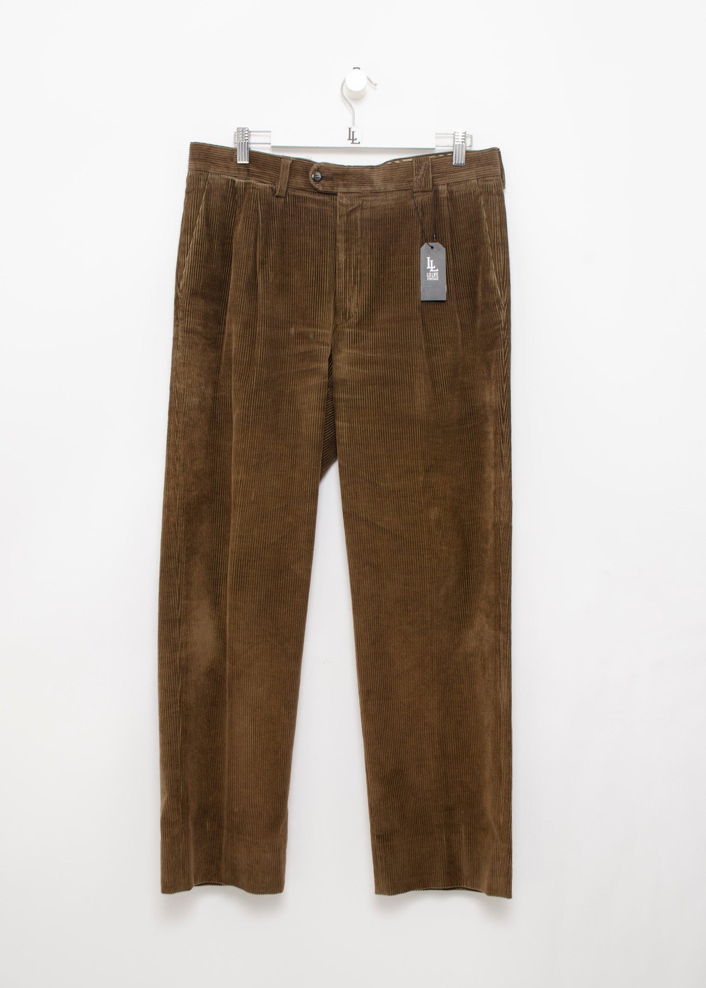 PANTALON BURBERRY PANA MARRON