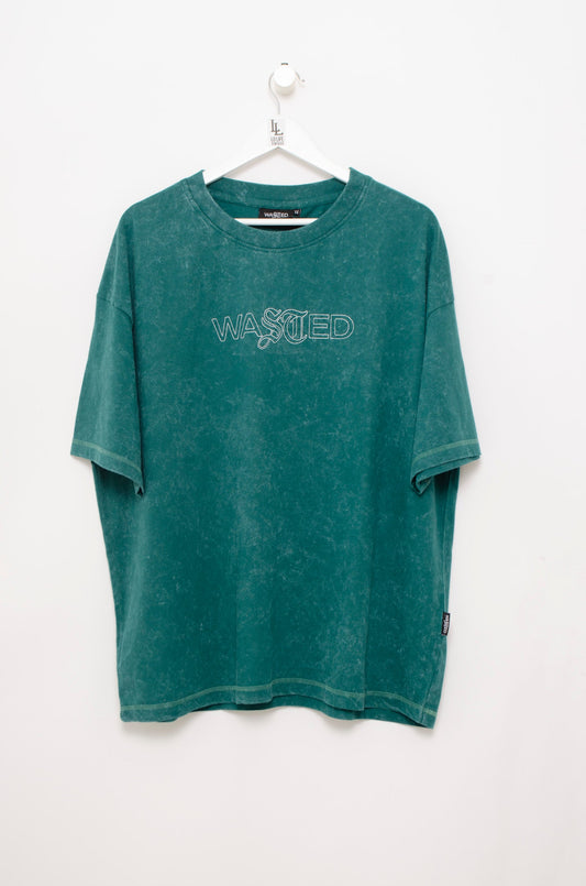 CAMISETA WASTED PARIS FADED PINED GREEN