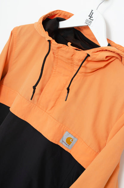 CARHARTT PULLOVER BLACK ORANGE