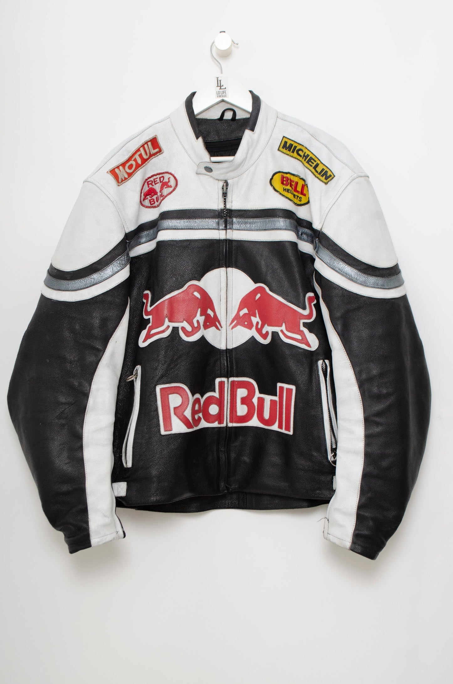 CHAQUETA RACING CUERO RED BULL