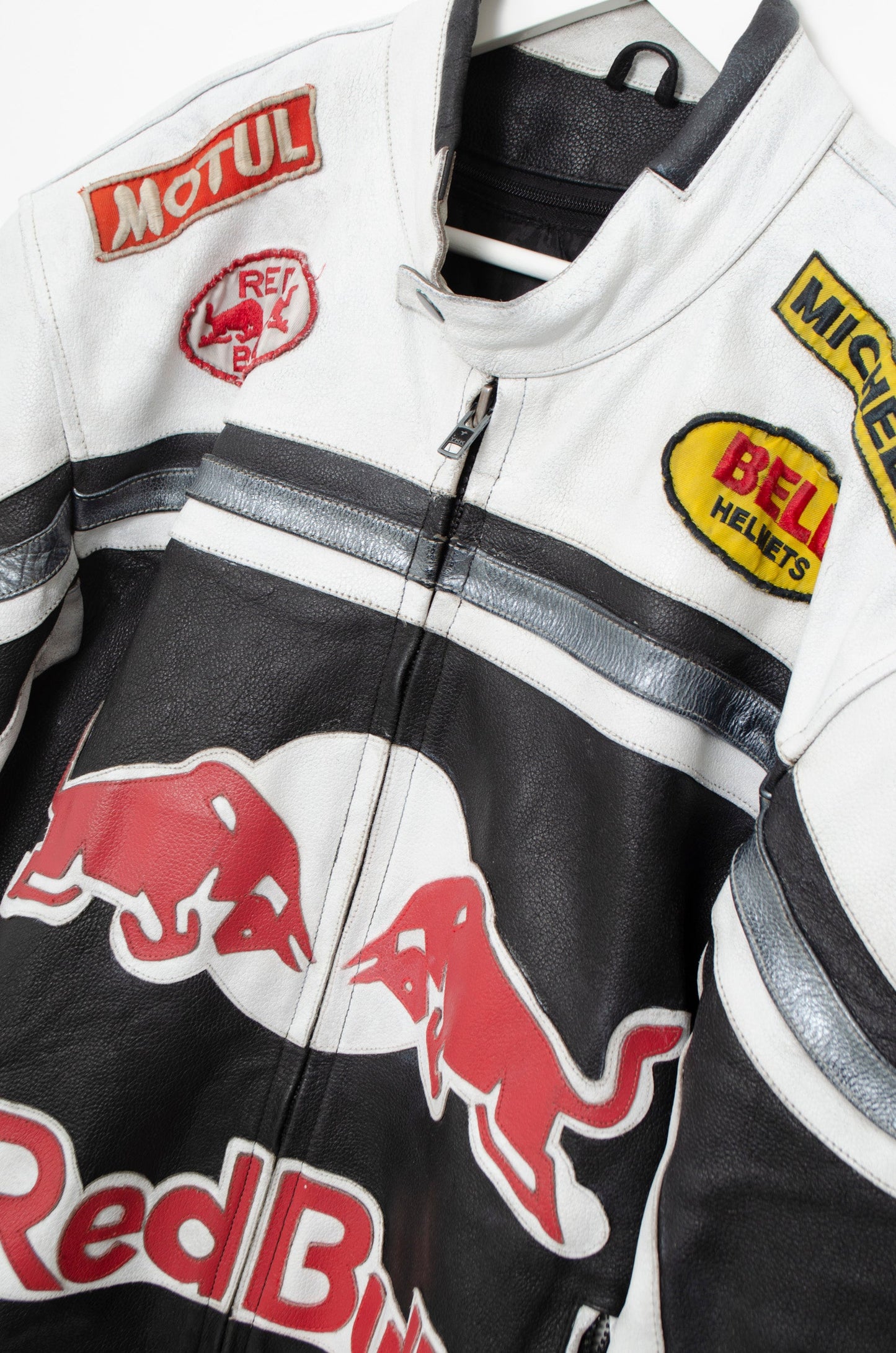 CHAQUETA RACING CUERO RED BULL