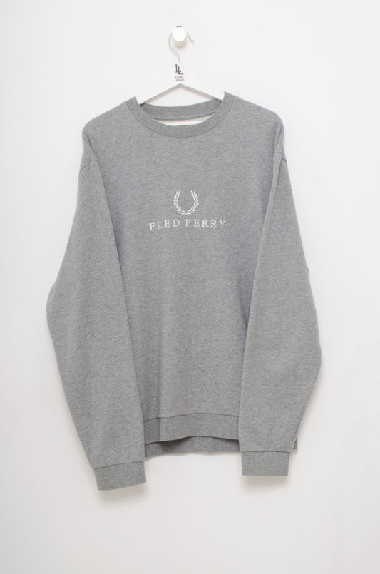 SUDADERA GRIS FRED PERRY