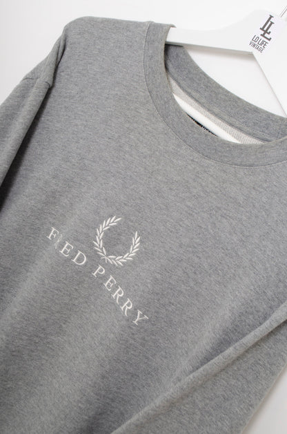 SUDADERA GRIS FRED PERRY