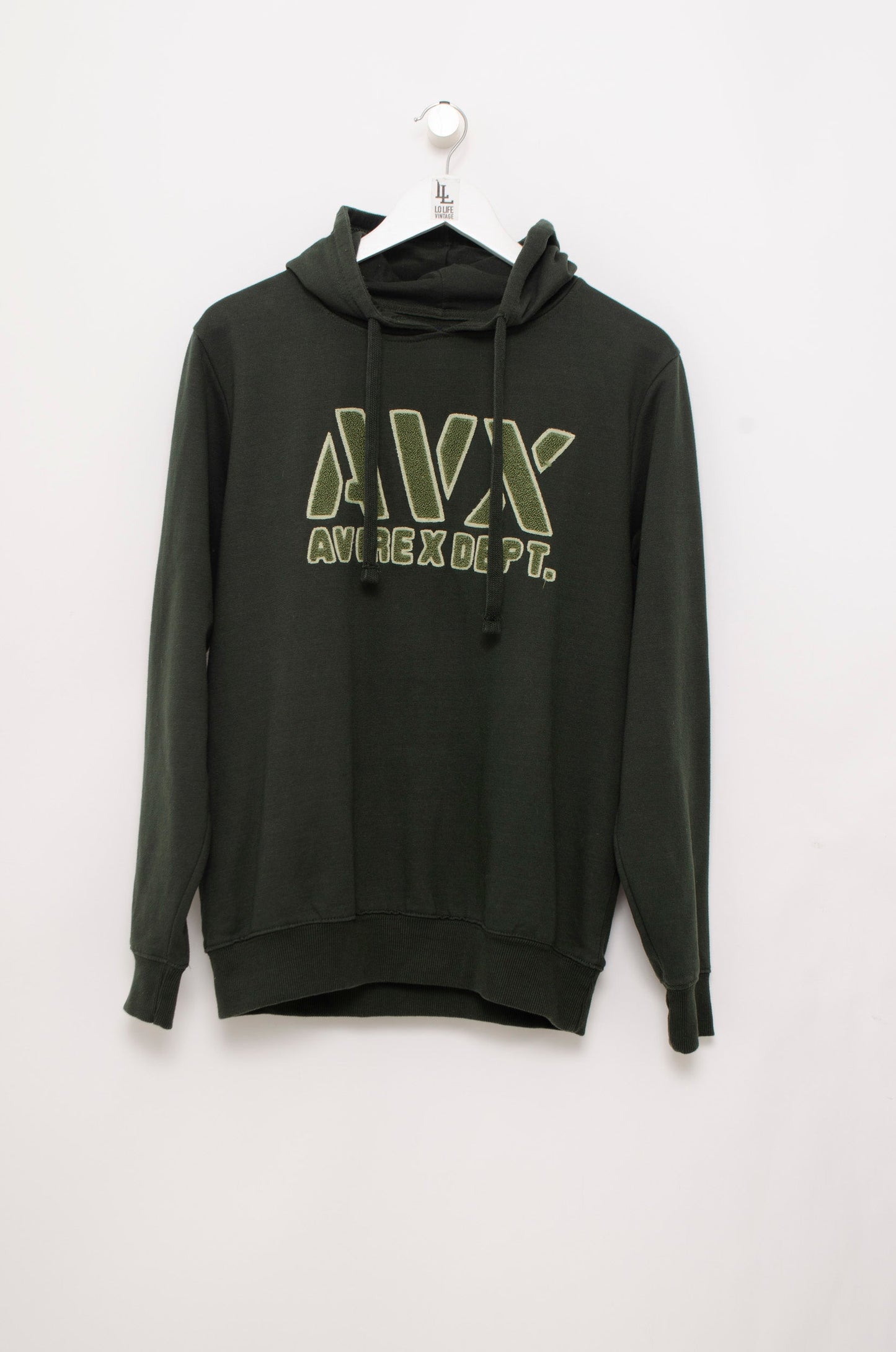 SUDADERA AVIREX BORDADO VERDE