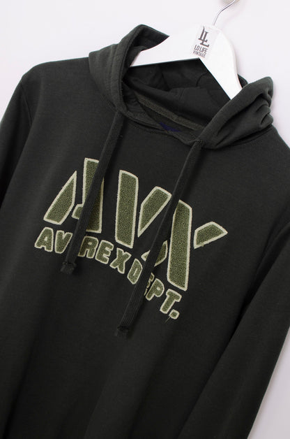 SUDADERA AVIREX BORDADO VERDE